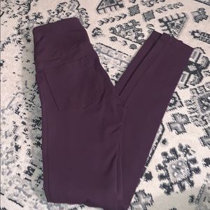 Dark purple athleta leggings